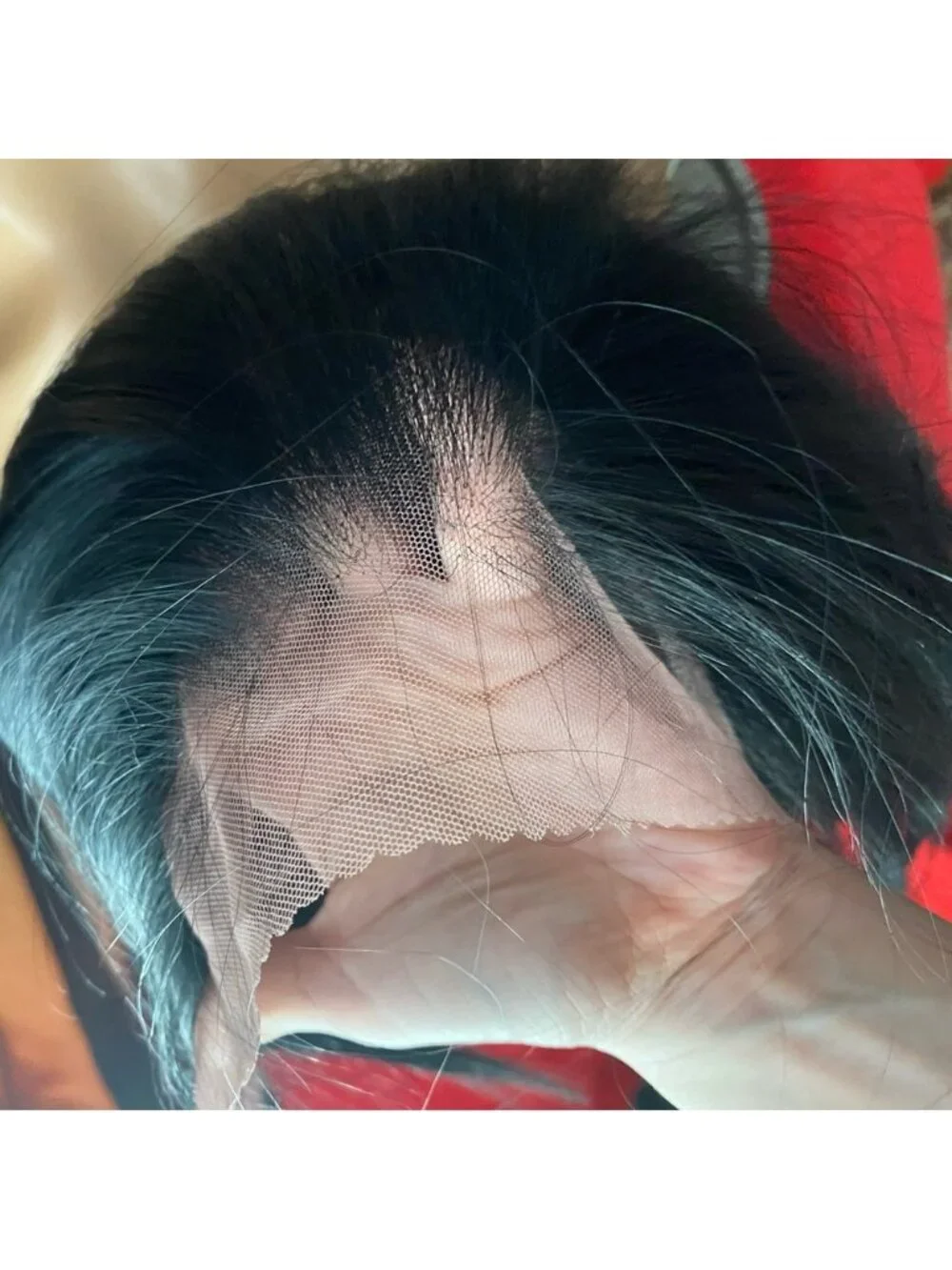 NEW! Free part Lace Front Wig - black angled bob